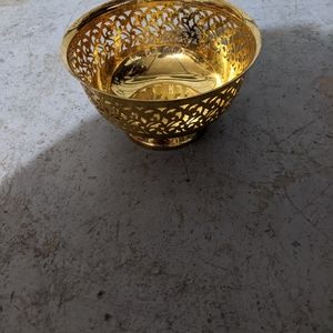 24kt gold plated bowl
